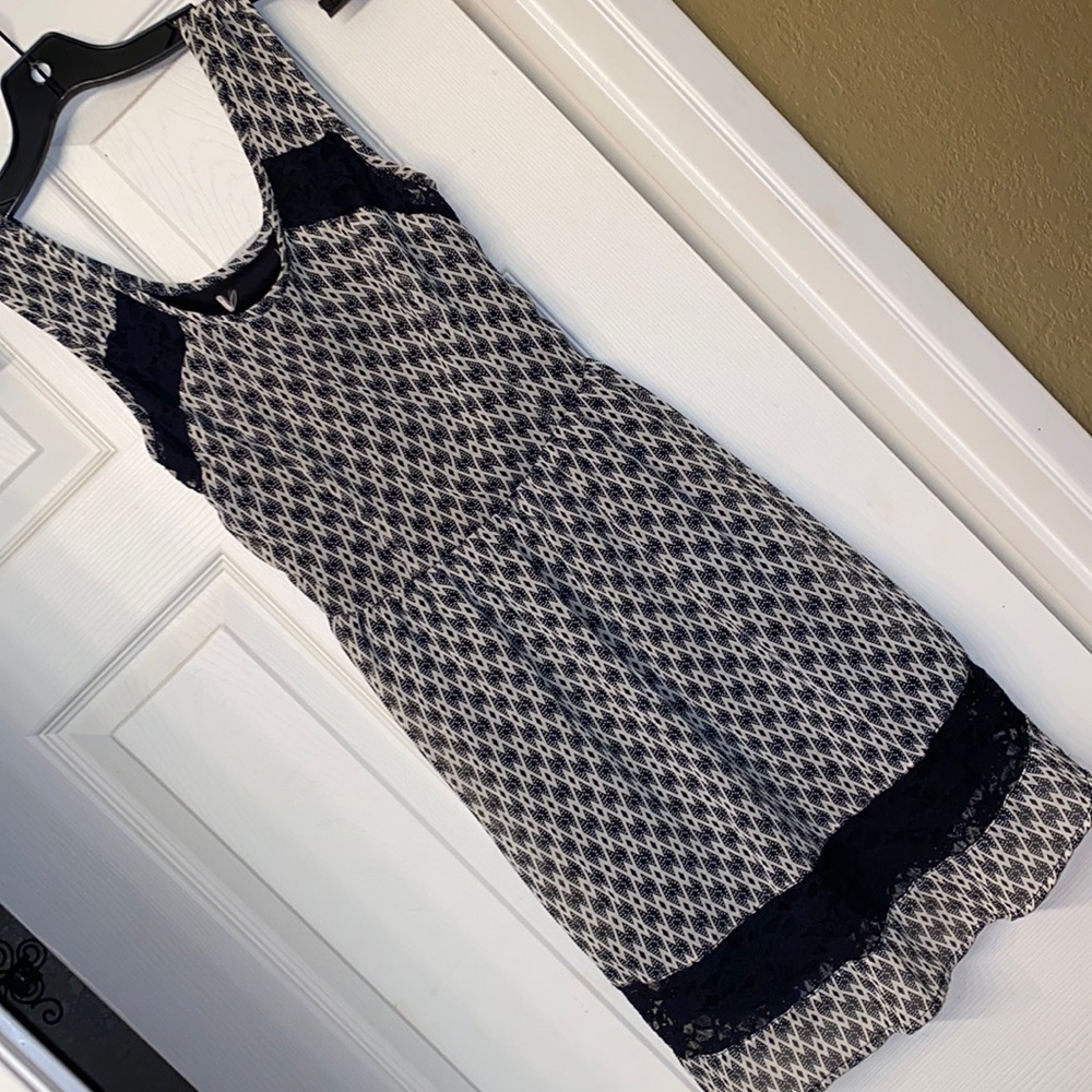 Black and white and lace tank dress size Small - Picture 4 of 4